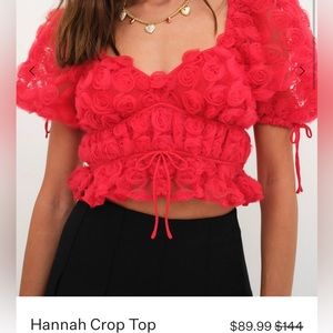 BNWT FLL Hannah Crop Top